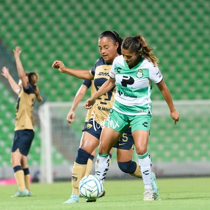 Marylin Díaz, Brenda López | Santos Laguna vs Pumas UNAM J7 A2022 Liga MX femenil