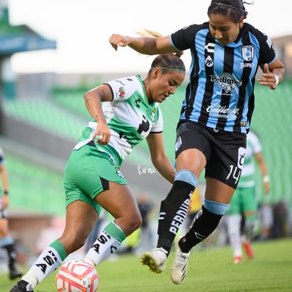 Alexia Villanueva, Alondra Camargo | Santos Laguna vs Querétaro J1 A2022 Liga MX femenil