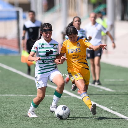 Tania Baca, Lizeth Contreras | Santos vs Tigres J16 C2022 Liga MX