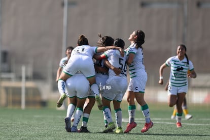 festejo de gol, Paulina Peña | Santos vs Tigres J16 C2022 Liga MX