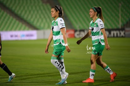 Daniela Delgado, Alexxandra Ramírez | Santos  Laguna vs Cruz Azul Liga MX Femenil J15