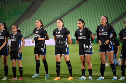 Daniela Monroy, María Peraza, Dalia Molina, Norma Duarte, Da | Santos  Laguna vs Cruz Azul Liga MX Femenil J15