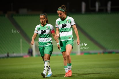 Daniela Delgado, Cinthya Peraza | Santos  Laguna vs Cruz Azul Liga MX Femenil J15