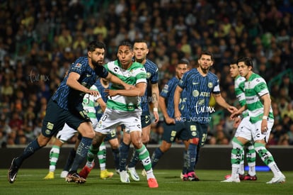 Hugo Rodríguez, Néstor Araujo | Santos vs America J5 C2023 Liga MX