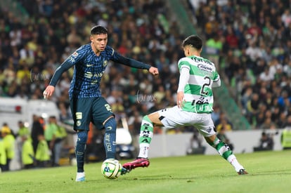 Emilio Lara, Omar Campos | Santos vs America J5 C2023 Liga MX