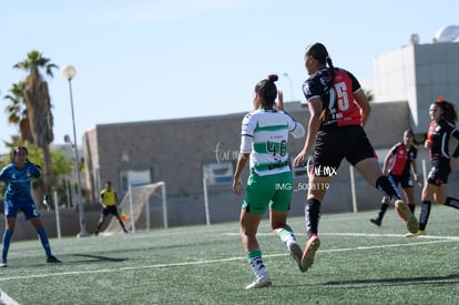 Daniela Meza, Paola Vidal | Santos vs Atlas J10 C2023 Liga MX