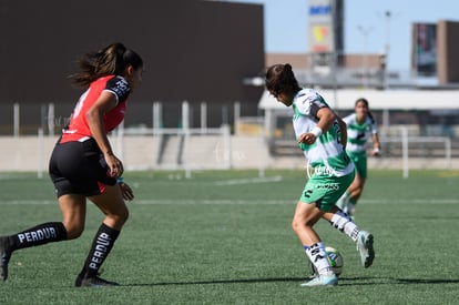 Ana Torres, Maika Albéniz | Santos vs Atlas J10 C2023 Liga MX