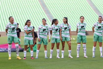 Michel Ruiz, Priscila Padilla, Marianne Martínez, Lia Romero | Santos vs Chivas femenil