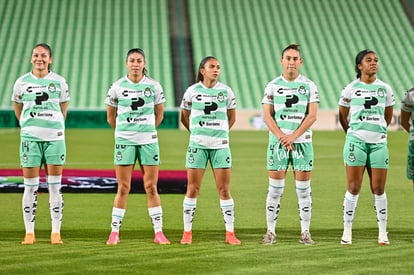 Katia Estrada, Lia Romero, Lourdes De León, Juelle Love, Mic | Santos Laguna vs Bravas FC Juárez