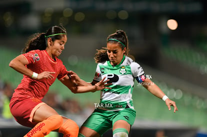 Miriam García, Cinthya Peraza | Santos vs FC Juárez J13 C2023 Liga MX femenil