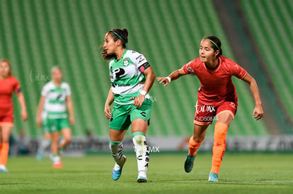 Miriam García, Cinthya Peraza | Santos vs FC Juárez J13 C2023 Liga MX femenil