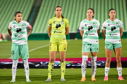 Katia Estrada, Karol Contreras, Lia Romero, Alexxandra Ramír | Santos vs Leon femenil