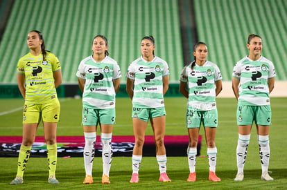 Michel Ruiz, Lia Romero, Lourdes De León, Karol Contreras, K | Santos vs Leon femenil