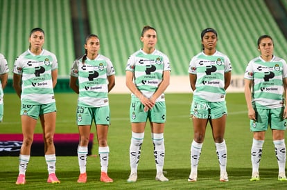 Michel Ruiz, Lia Romero, Lourdes De León, Juelle Love, Danie | Santos vs Leon femenil