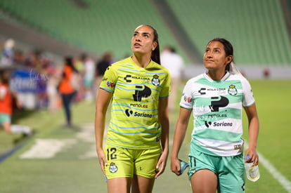 Cynthia Rodríguez, Karol Contreras | Santos vs Rayadas del Monterrey