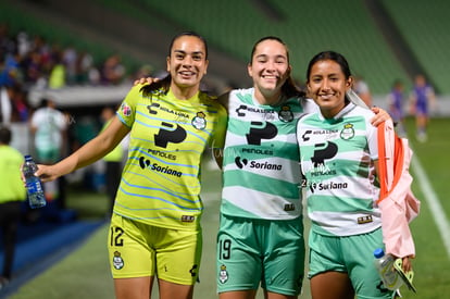 Luisa De Alba, Karol Contreras, Cynthia Rodríguez | Santos vs Rayadas del Monterrey