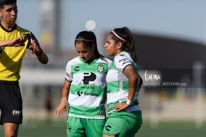 Paulina Peña, Maika Albéniz | Guerreras del Santos Laguna vs Rayadas de Monterrey femenil sub 18