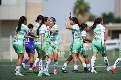 festejo de gol, Tania Baca | Santos vs Rayadas del Monterrey sub 19