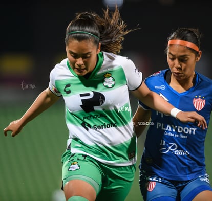 Sahiry Cruz, Alexxandra Ramírez | Santos vs Necaxa J8 C2023 Liga MX femenil