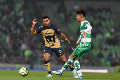 Eduardo Salvio, Omar Campos | Guerreros del Santos Laguna vs Pumas UNAM J2 C2023 Liga MX