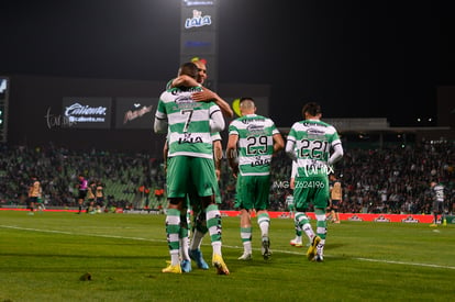 Festejo del gol de Harold | Guerreros del Santos Laguna vs Pumas UNAM J2 C2023 Liga MX