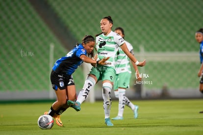 Natalia Miramontes, Lía Morán | Santos vs Querétaro femenil