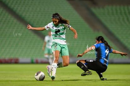 Michel Ruiz, Claudia Anguiano | Santos vs Querétaro femenil