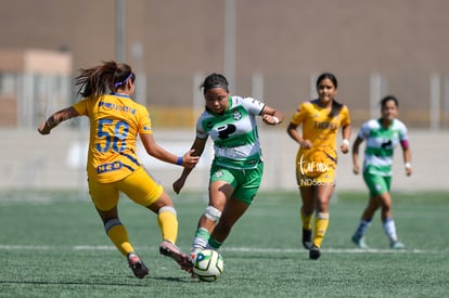 Ángeles Sánchez, Mereli Zapata | Santos vs Tigres J13 C2023 Liga MX