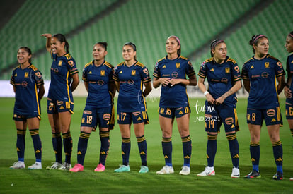 Cristina Ferral, Natalia Villarreal, Belén Cruz, Alexia Delg | Santos vs Tigres femenil