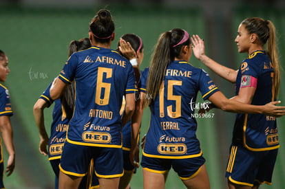 Lydia Rangel, Nancy Antonio, Cristina Ferral, Lizbeth Ovalle | Santos vs Tigres femenil