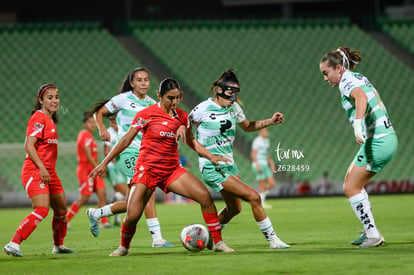 Lia Romero, Luisa De Alba, Jazmín López | Santos vs Toluca  femenil