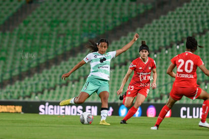 Cynthia Rodríguez, Natalia Gómez Junco | Santos vs Toluca  femenil