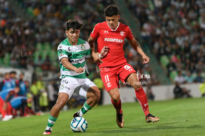 Maximiliano Araújo, Diego Medina | Santos vs Toluca J7 C2023 Liga MX