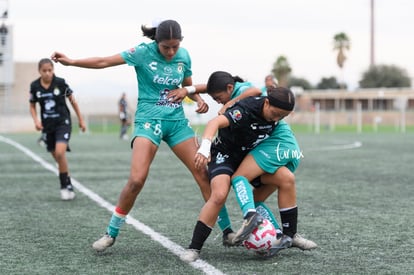 Karen Mendoza, Britany Hernández, Karoll Lopez | Santos Laguna vs Leon sub 19