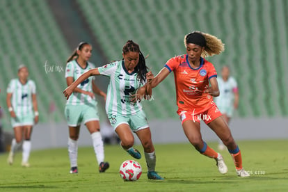 Kimberli Gómez, Olga Massombo | Santos Laguna vs Mazatlán FC femenil