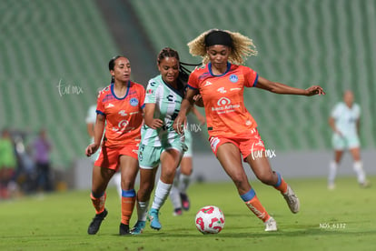 Kimberli Gómez, Olga Massombo | Santos Laguna vs Mazatlán FC femenil