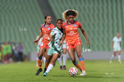 Kimberli Gómez, Olga Massombo | Santos Laguna vs Mazatlán FC femenil