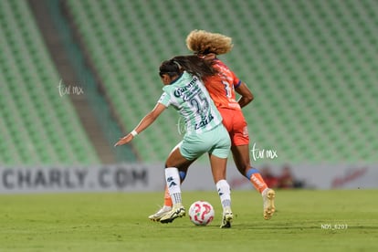 Michel Ruiz, Olga Massombo | Santos Laguna vs Mazatlán FC femenil