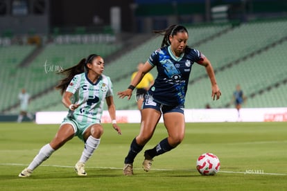 Michel Ruiz, Dulce Martínez | Santos Laguna vs Puebla femenil