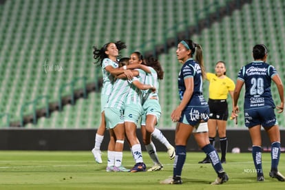 celebran gol | Santos Laguna vs Puebla femenil