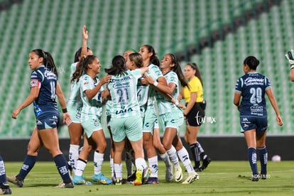 celebran gol | Santos Laguna vs Puebla femenil