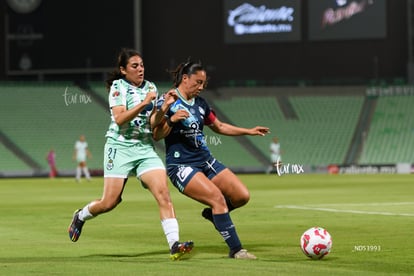 Dulce Martínez, Judith Félix | Santos Laguna vs Puebla femenil