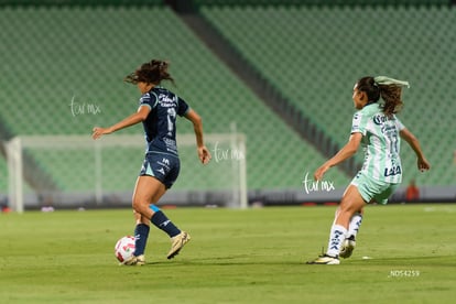 Ahtziri Méndez, Marianne Martínez | Santos Laguna vs Puebla femenil