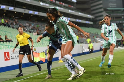 Mayte Valle, Luisa De Alba | Santos Laguna vs Puebla femenil