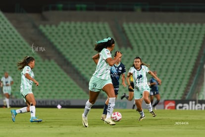 Mayte Valle, Marianne Martínez | Santos Laguna vs Puebla femenil