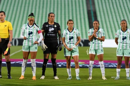 Michel Ruiz, Diana Anguiano, Gabriela Herrera, María Peraza, | Santos Laguna vs Querétaro femenil