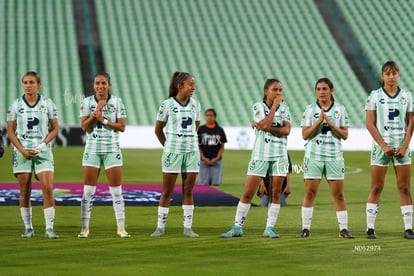 Kimberli Gómez, Diana Anguiano, Yessenia Novella, Judith Fél | Santos Laguna vs Querétaro femenil