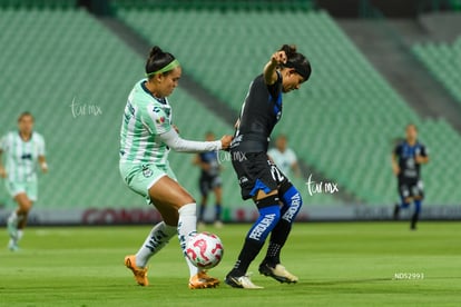 Fátima Delgado, María Peraza | Santos Laguna vs Querétaro femenil