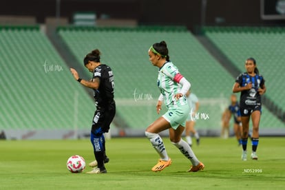 Fátima Delgado, María Peraza | Santos Laguna vs Querétaro femenil