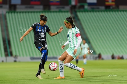 Fátima Delgado, María Peraza | Santos Laguna vs Querétaro femenil